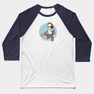 Cute Robot Musician Playing Drum Machine Baseball T-Shirt